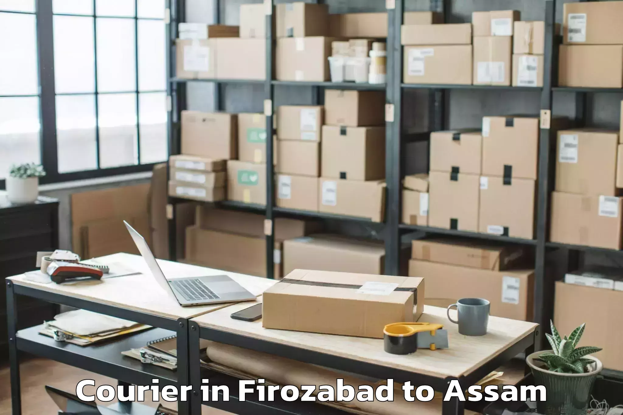 Book Firozabad to Bilasipara Pt Courier